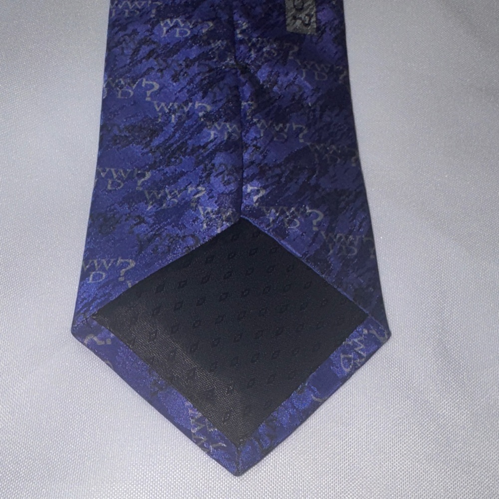 What Would Jesus Do Patterned Tie - Picture 4 of 12